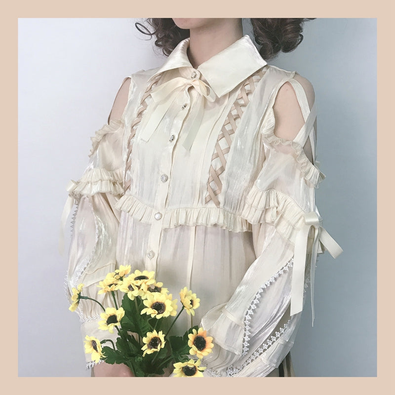 Lolita Blouse Yuelong Poem Long Sleeve Inner Shirt