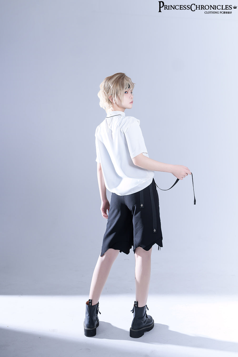 Embroidered White Ouji Lolita Shirt