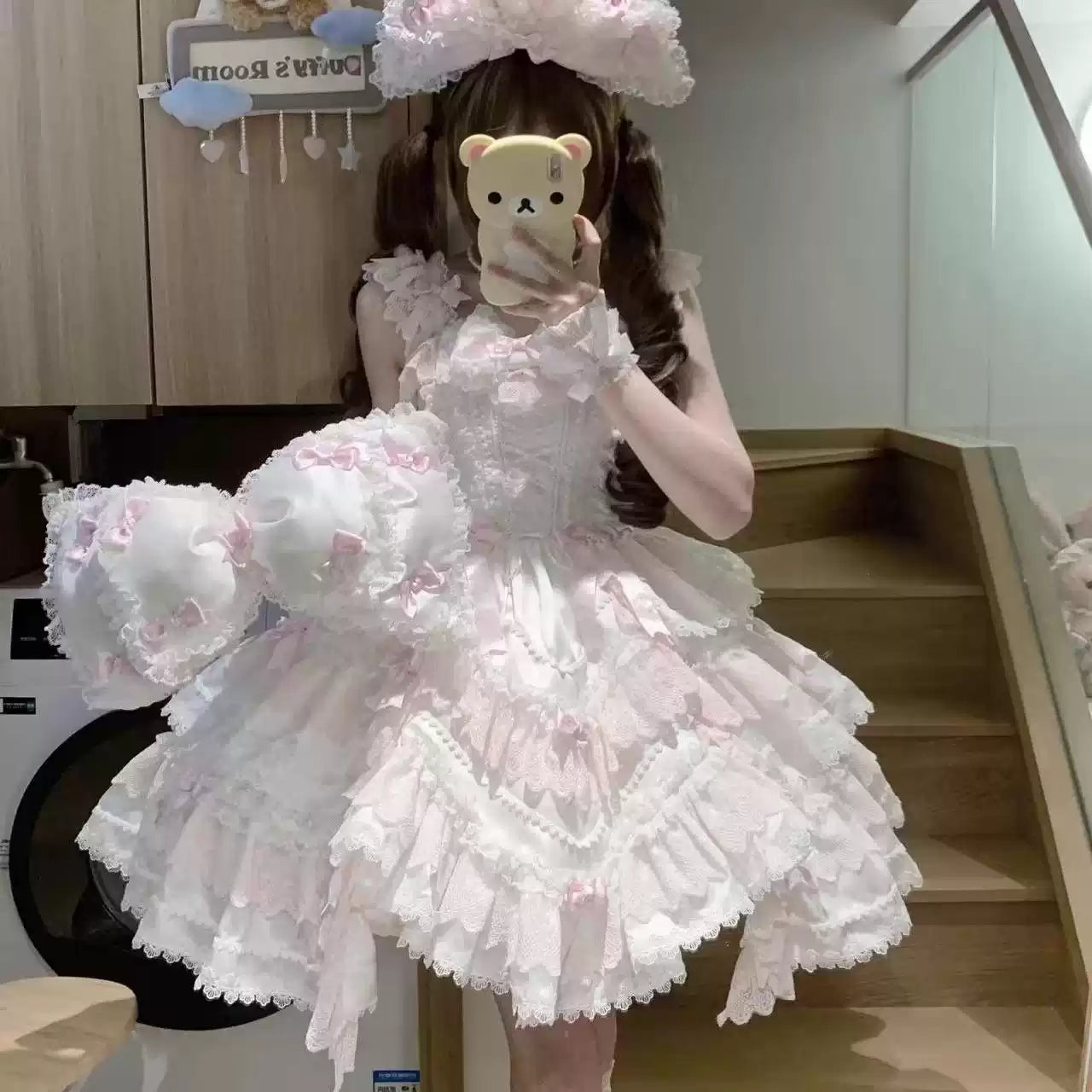 Marshmallow Princess Lolita Mesh Lace Dress