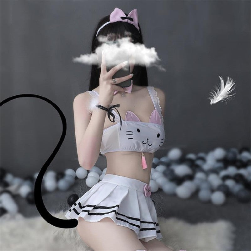 Cute and cute cos cat suit pajamas