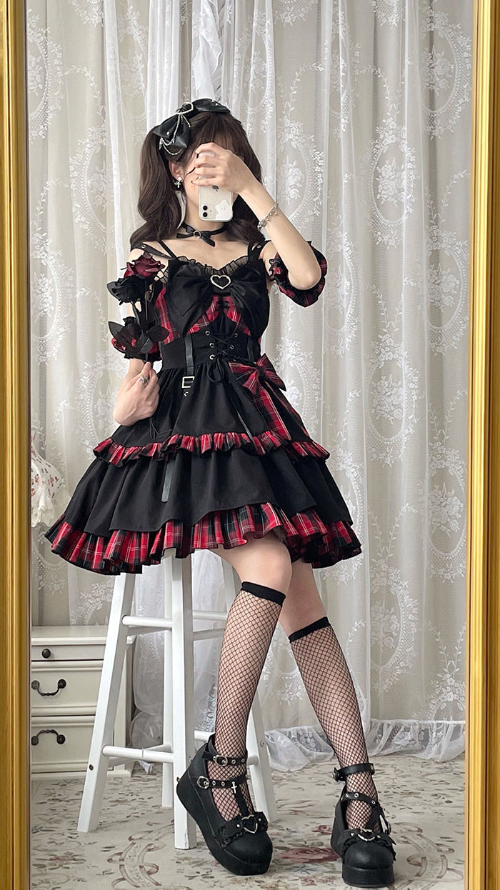 Little Spicy Plaid JSK Dress