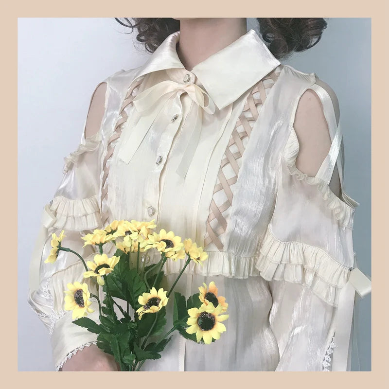 Lolita Blouse Yuelong Poem Long Sleeve Inner Shirt