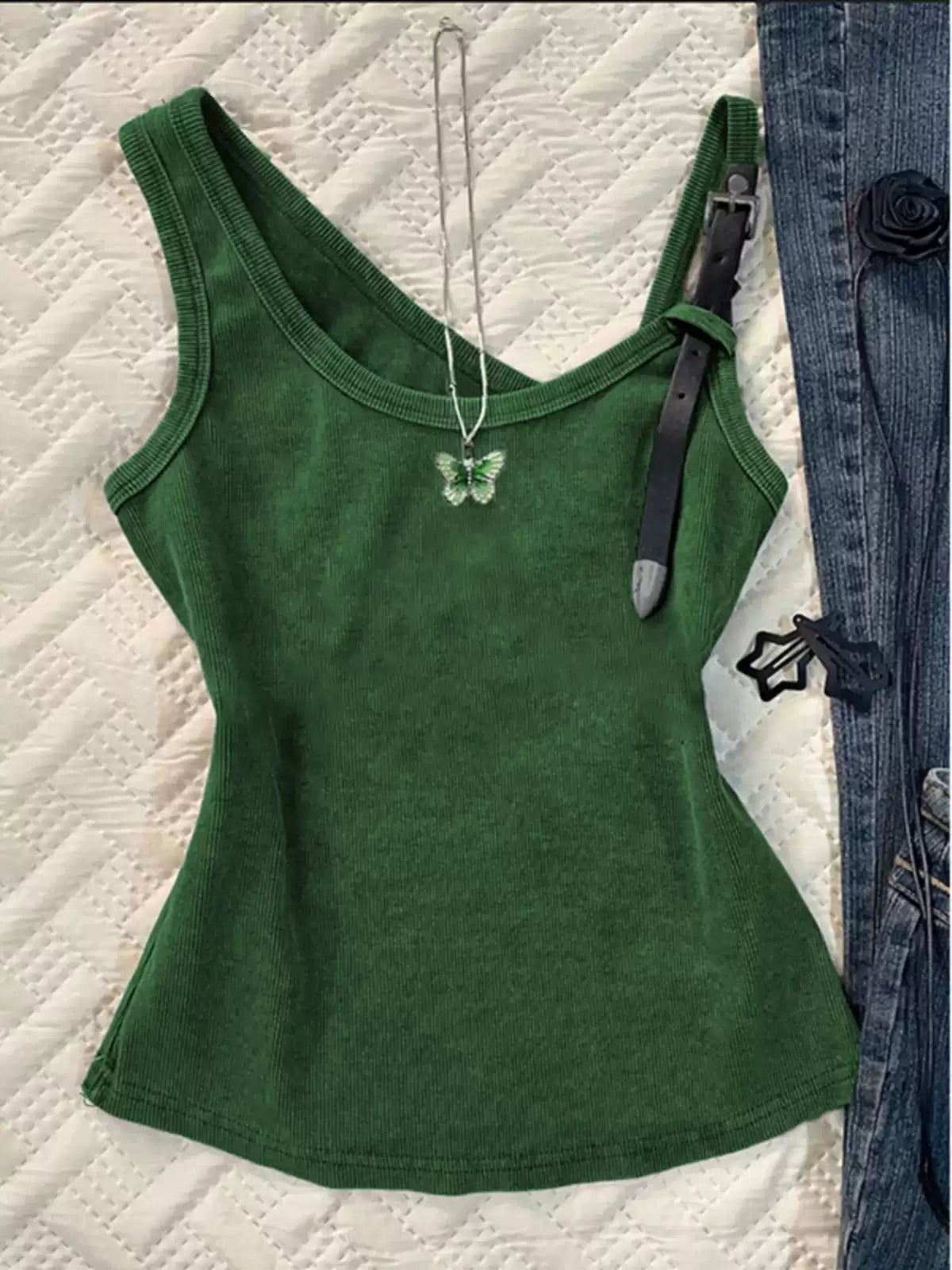dark gray camisole