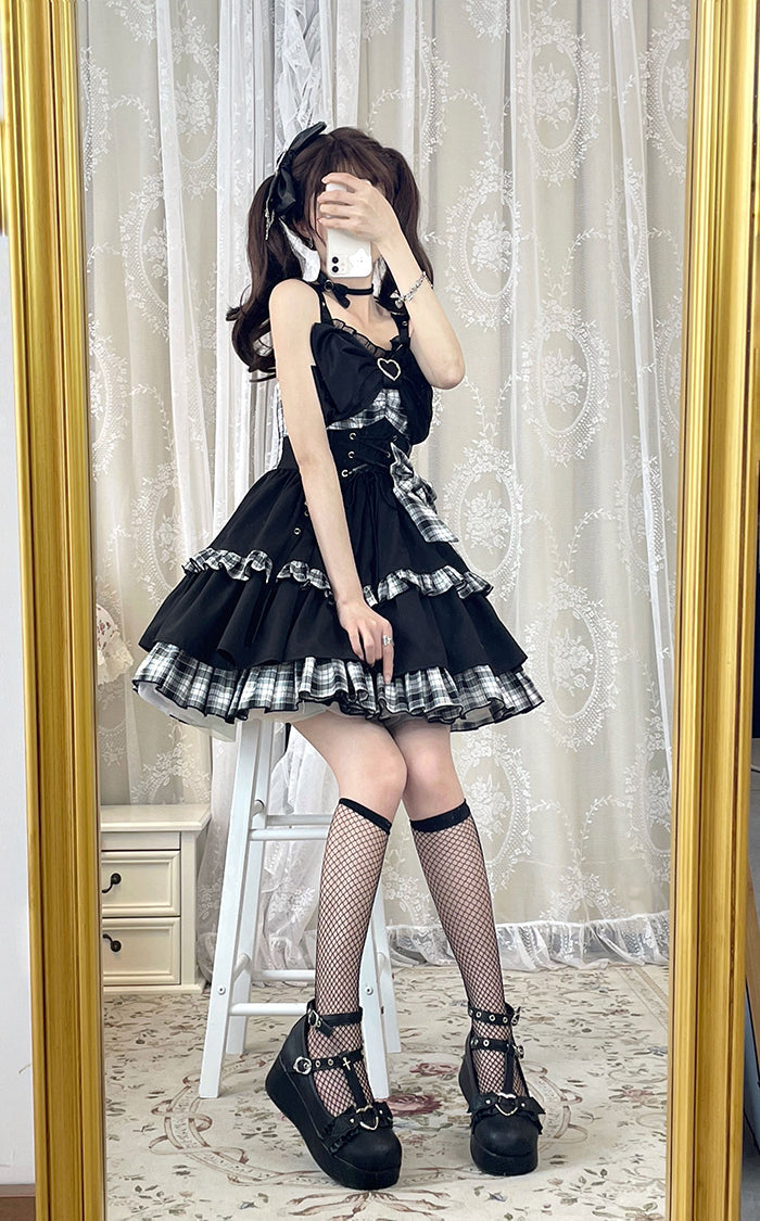 Little Spicy Plaid JSK Dress