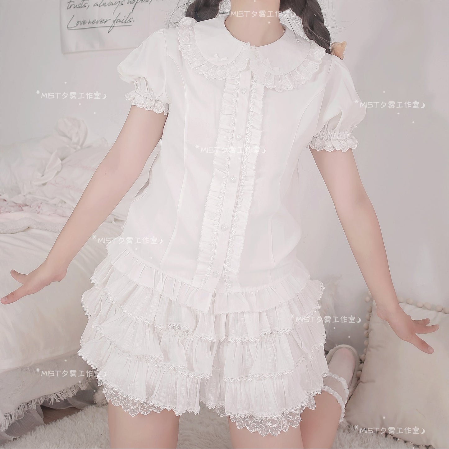 Sweet Short Sleeve Chiffon Lolita Blouse
