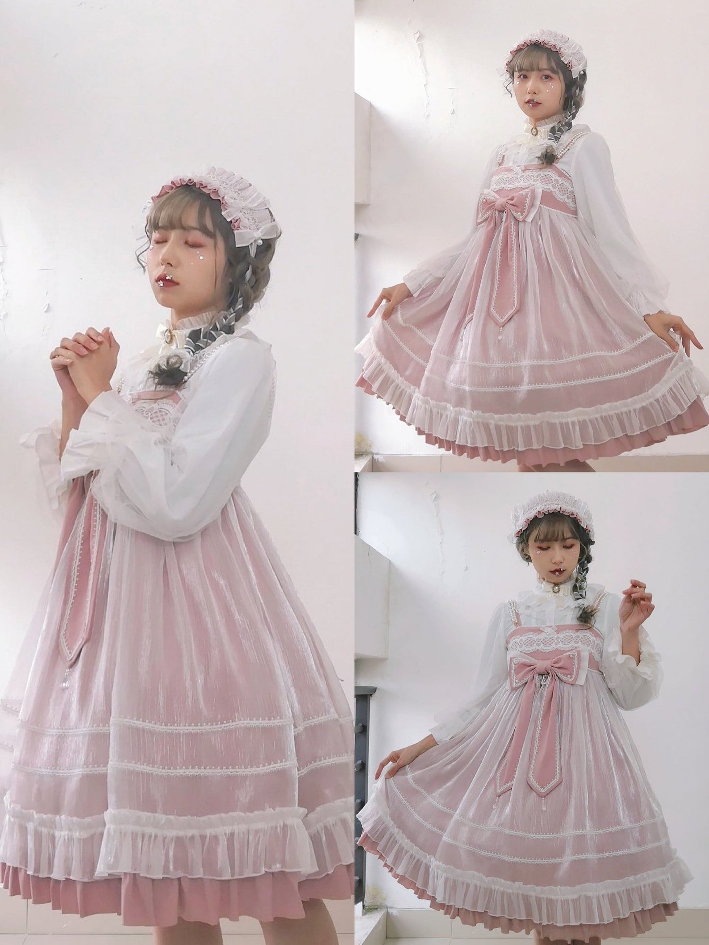 Dim Moonlight~Classic Lolita Chiffon Yarn Inner Blouse