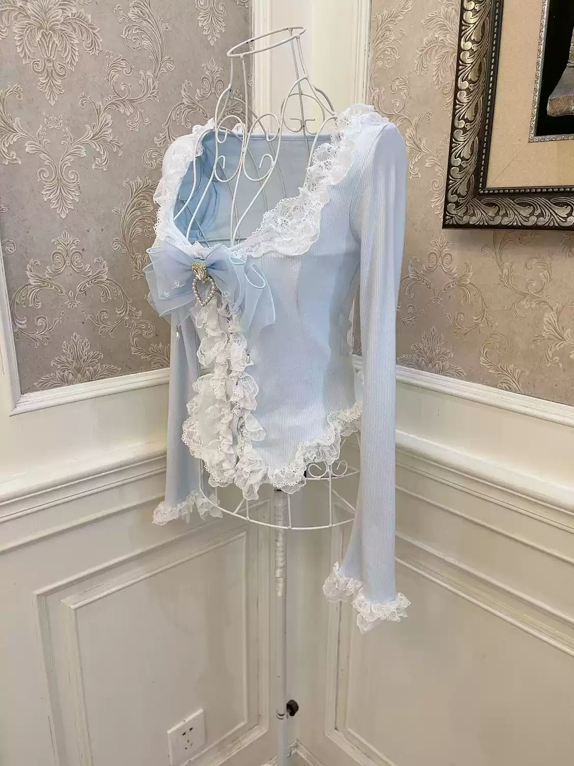 Princess Bow Fungus Long-sleeved Top