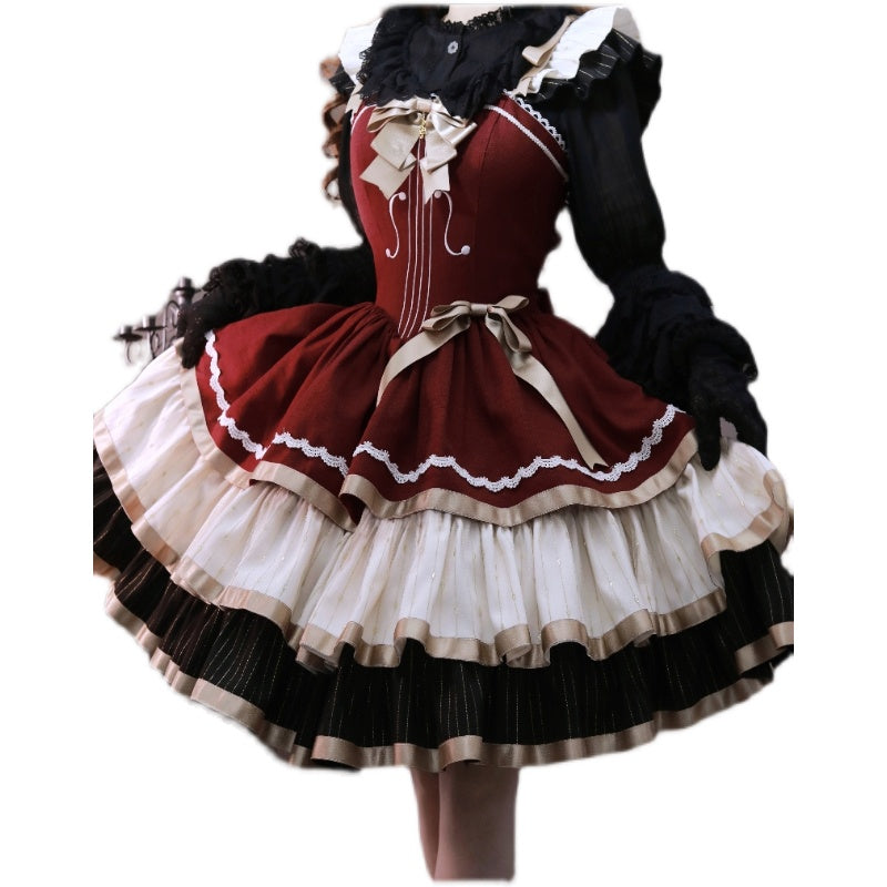 Cello Vintage Elegant 3 Tiered Lolita Jumper Dress
