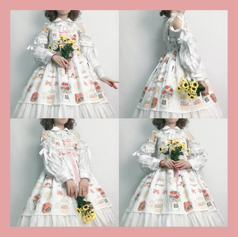 Lolita Blouse Yuelong Poem Long Sleeve Inner Shirt