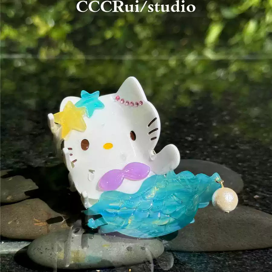 Acetic acid holiday mermaid KT clip