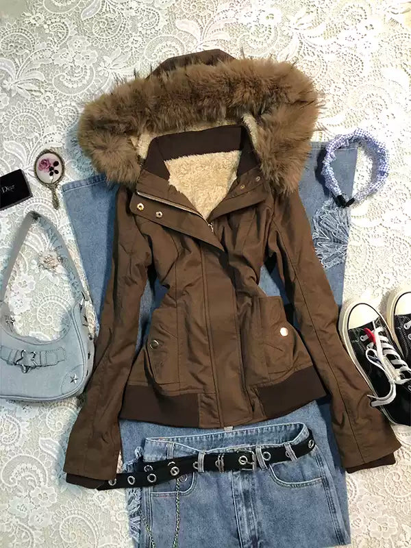 Brown velvet jacket