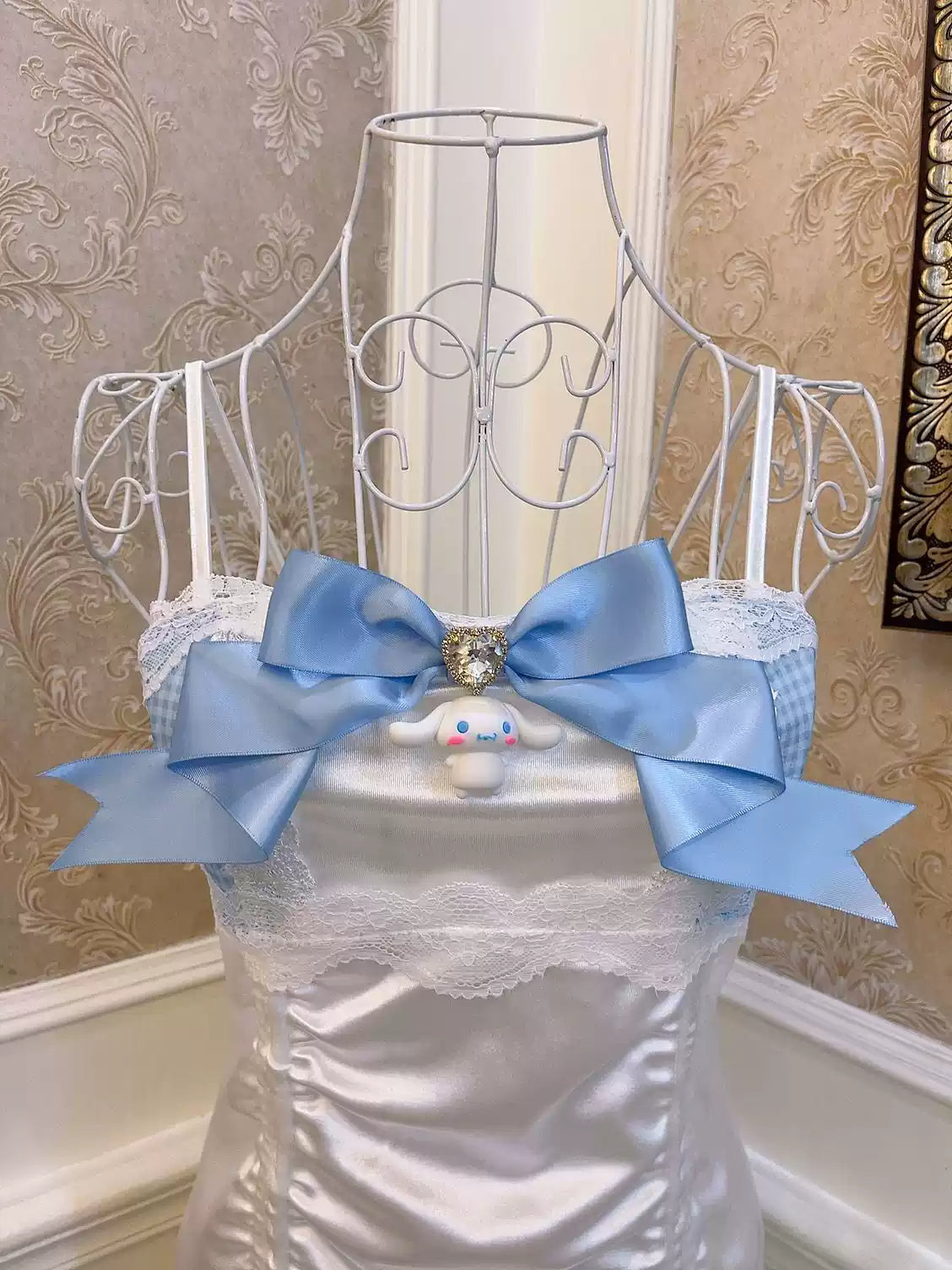 Princess Cinnamon Bow Suspender Dress