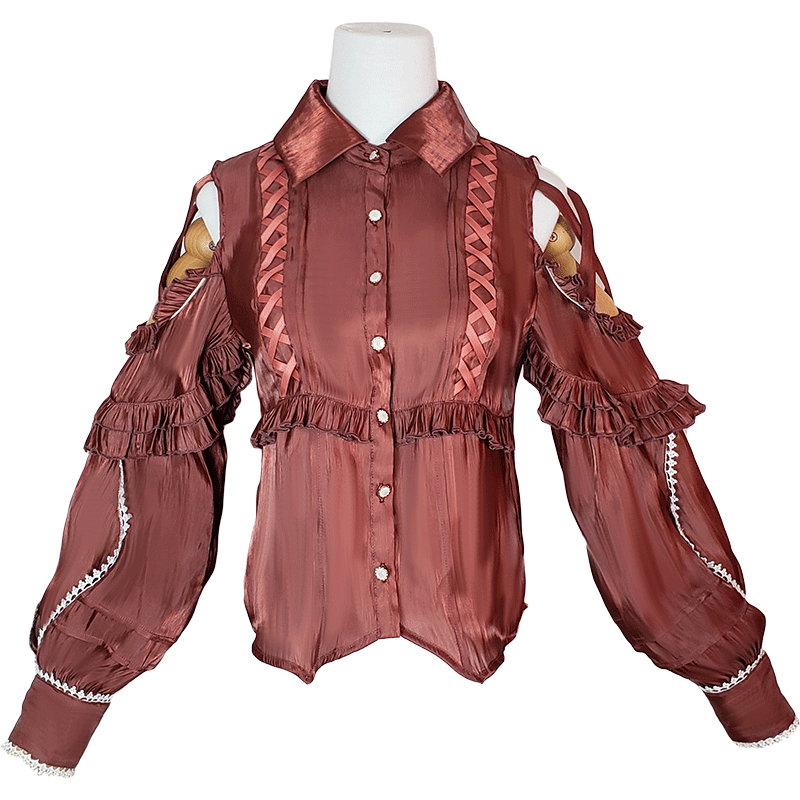Lolita Blouse Yuelong Poem Long Sleeve Inner Shirt