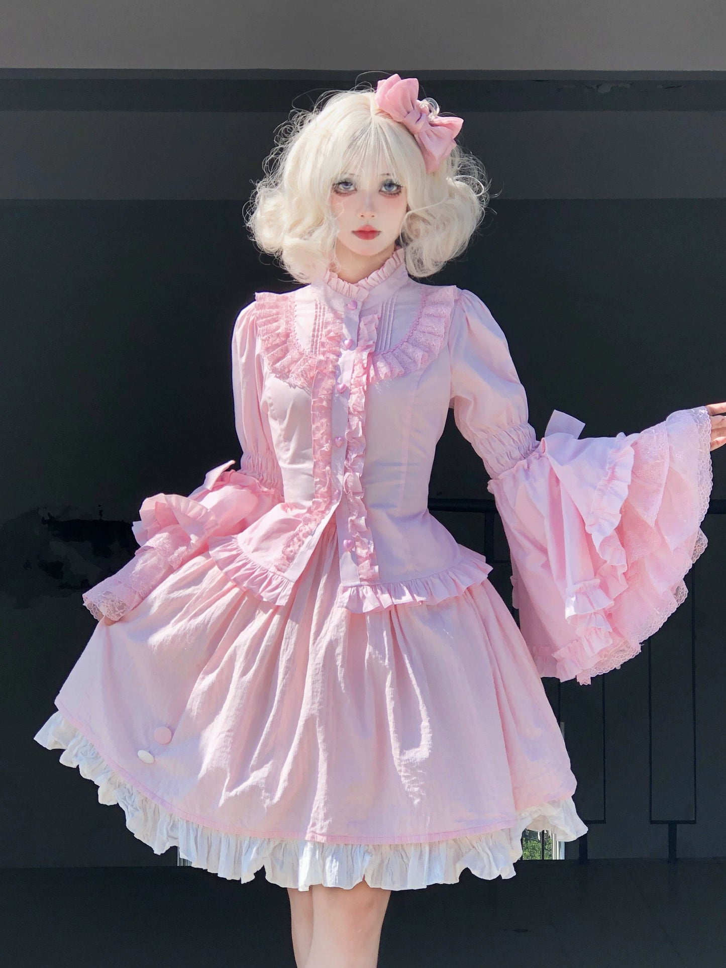 Sweet Lolita Blouse Princess Sleeve Shirt Inner Wear
