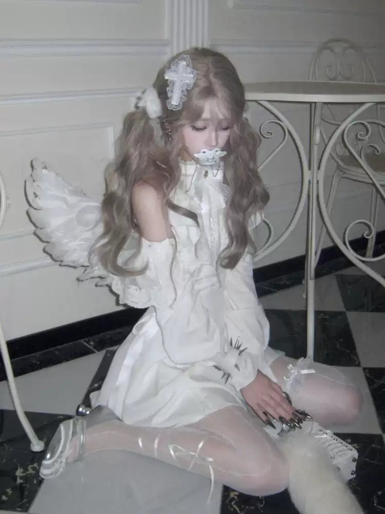 Angelic Ruffled Off-shoulder Dress