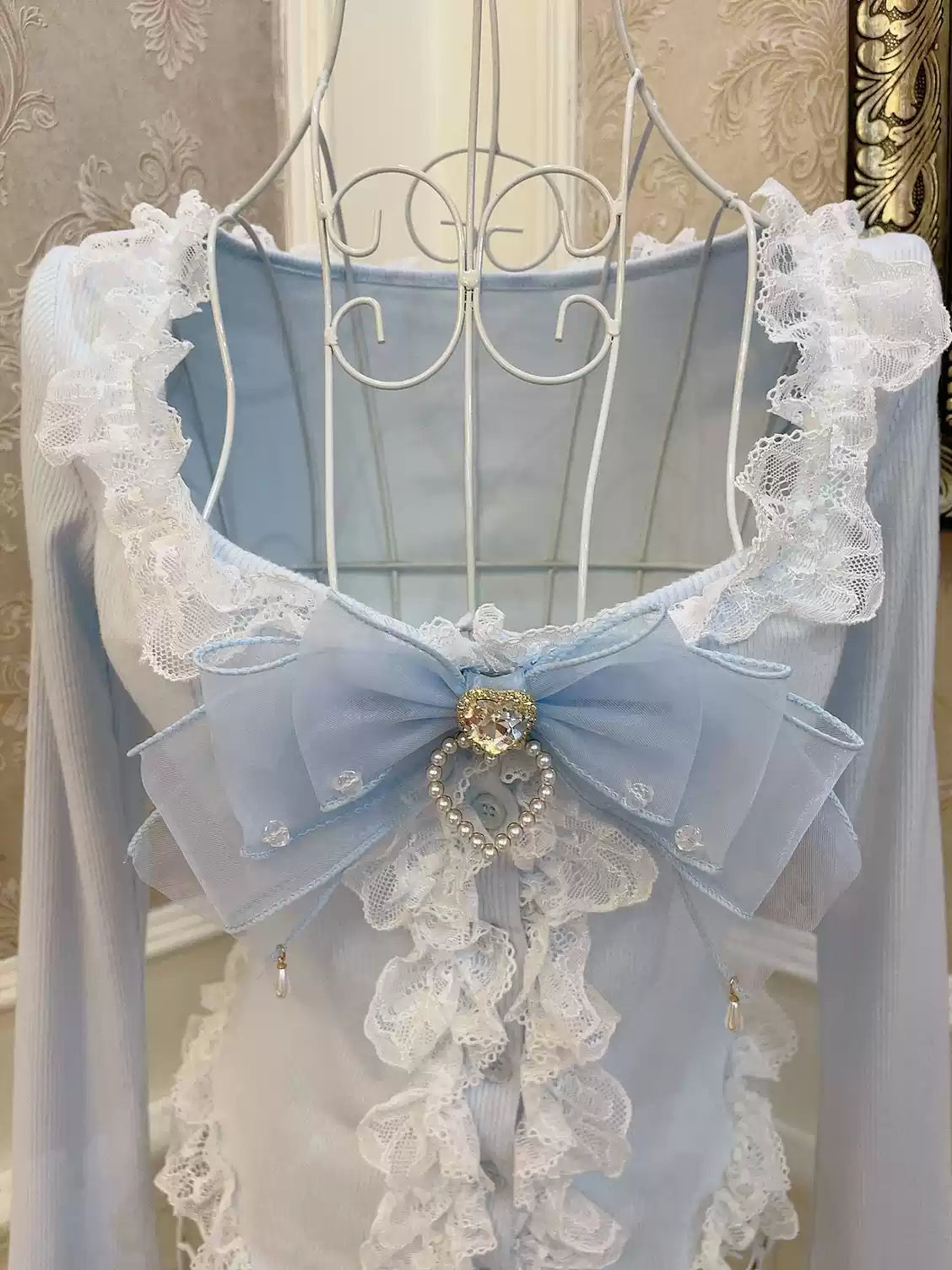 Princess Bow Fungus Long-sleeved Top
