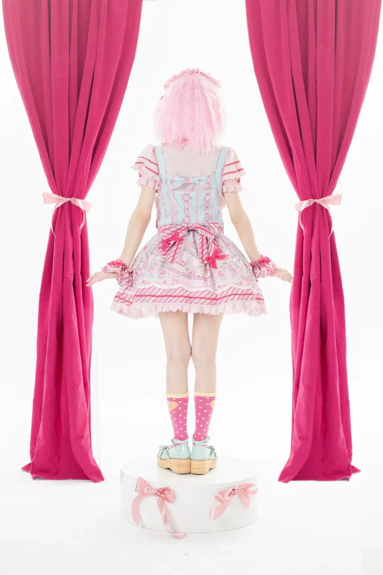 Candy Park Salopette Sweet Lolita Jumper Dress Set