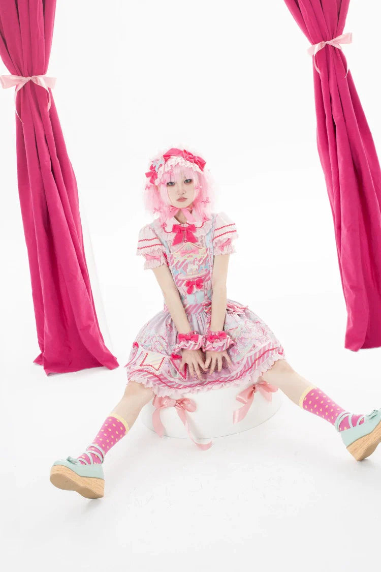 Candy Park Salopette Sweet Lolita Jumper Dress Set
