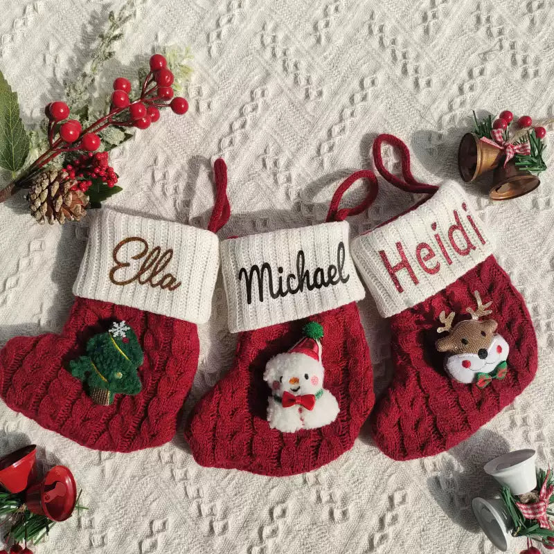 Customized name Christmas kids socks