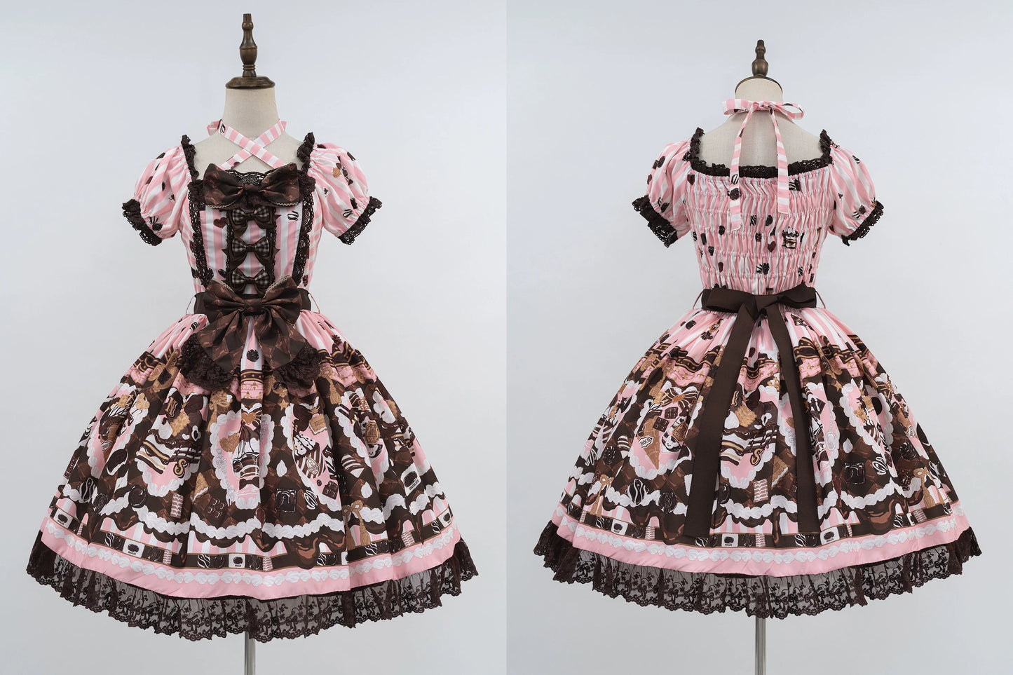 Sweet Lolita Dress Suit Cute Print Lolita OP and JSK