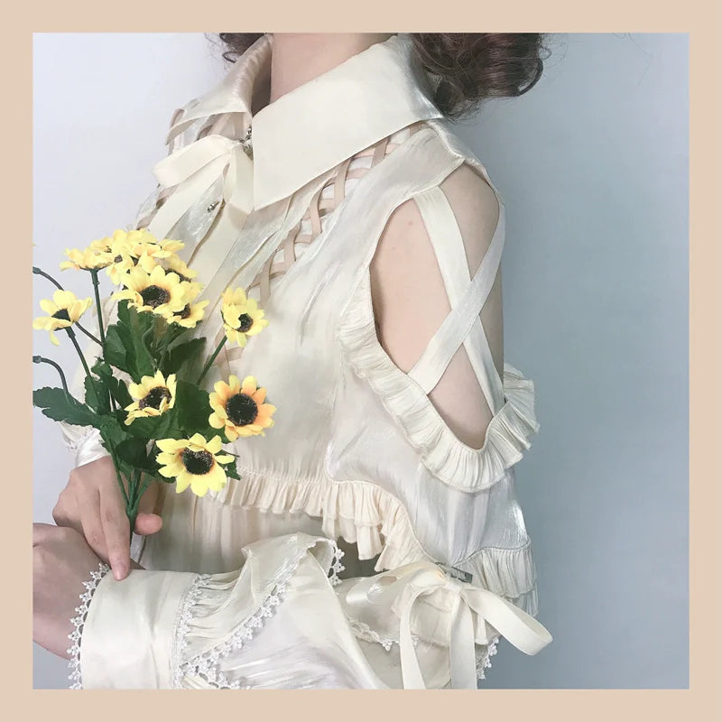 Lolita Blouse Yuelong Poem Long Sleeve Inner Shirt