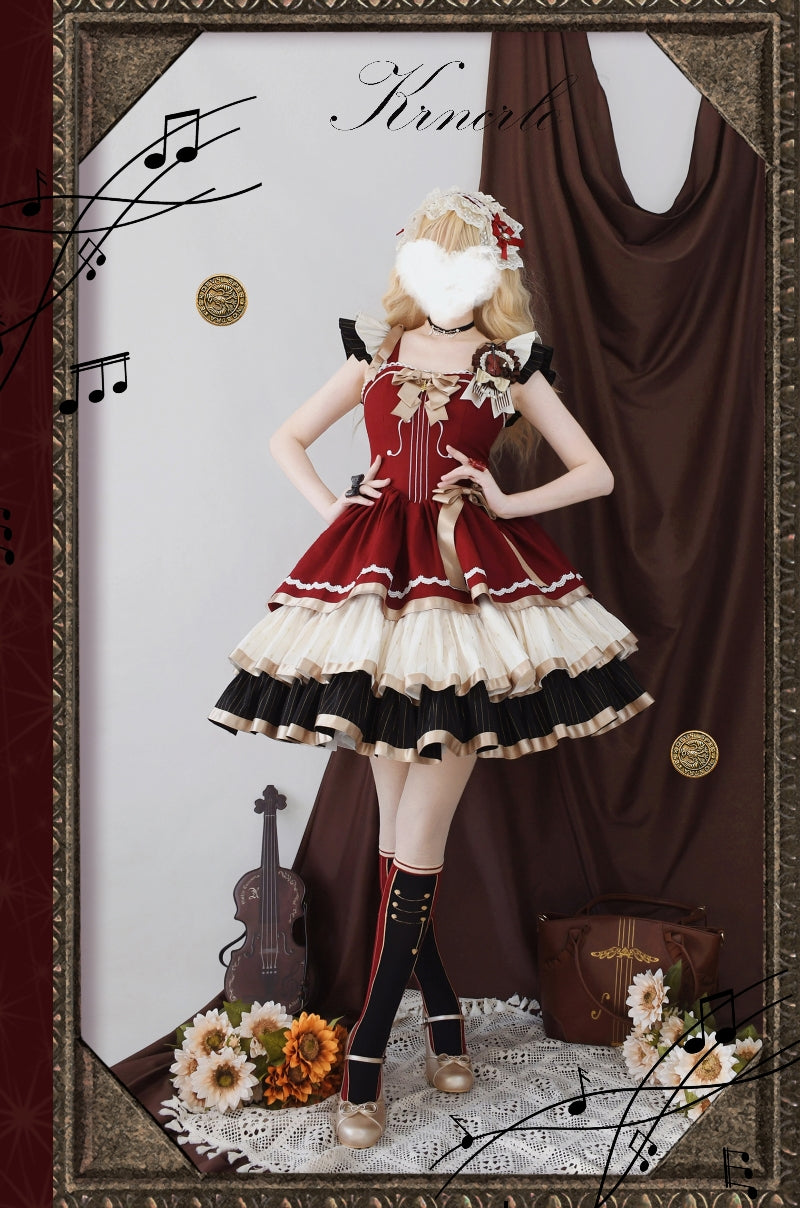 Cello Vintage Elegant 3 Tiered Lolita Jumper Dress