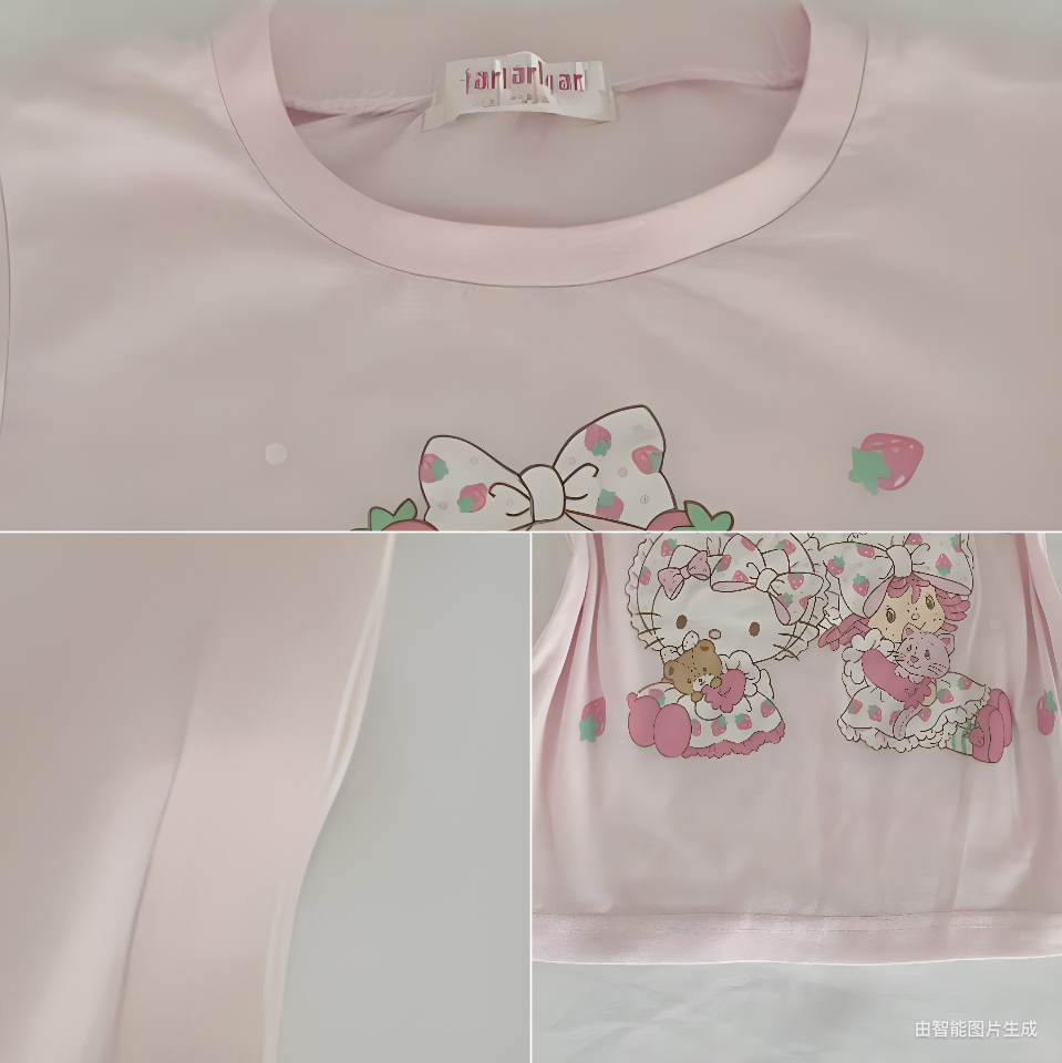 Soft Girl Cartoon Tee