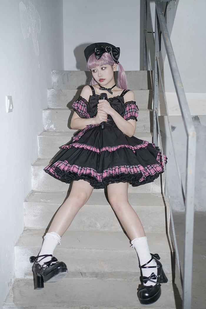 Little Spicy Plaid JSK Dress