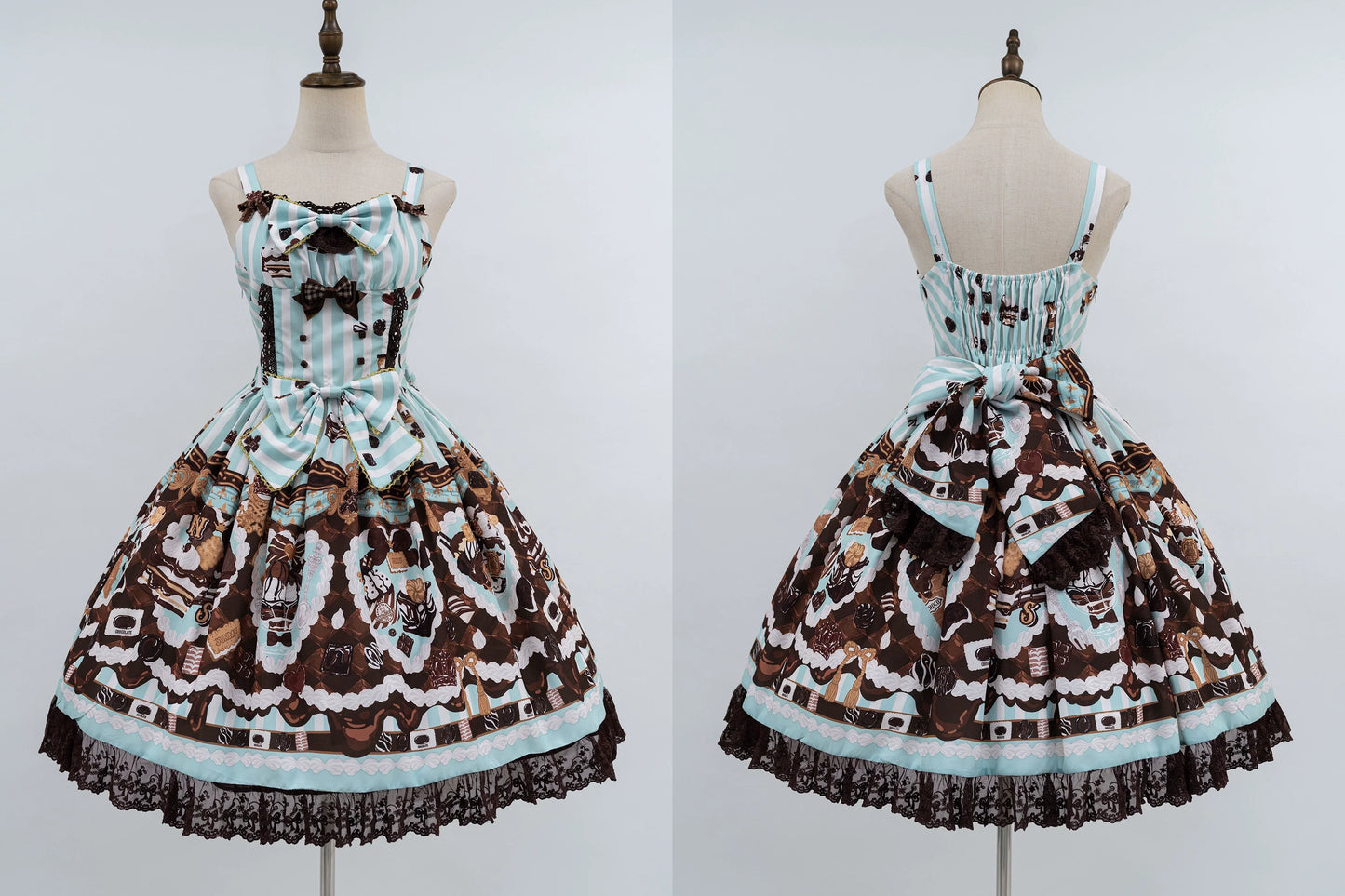 Sweet Lolita Dress Suit Cute Print Lolita OP and JSK