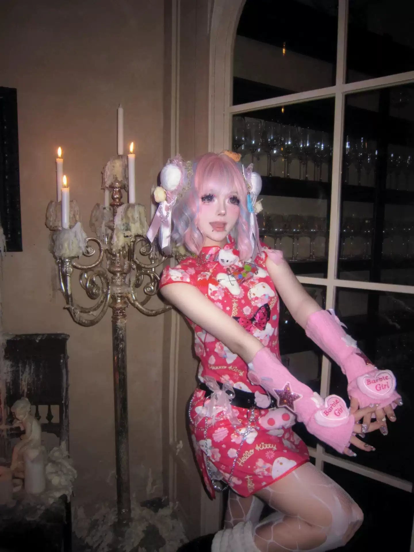 Y2K Japanese Cheongsam Dress
