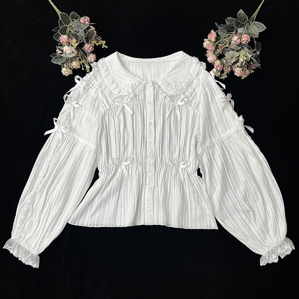 Sweet Lolita Shirt Doll Collar Blouse High-waisted