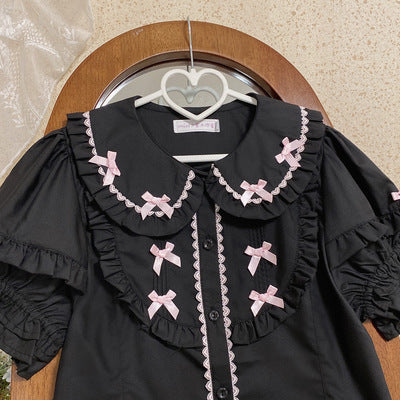 Kawaii Lolita Shirt Soft Girl Short-sleeved