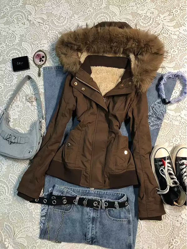 Brown velvet jacket