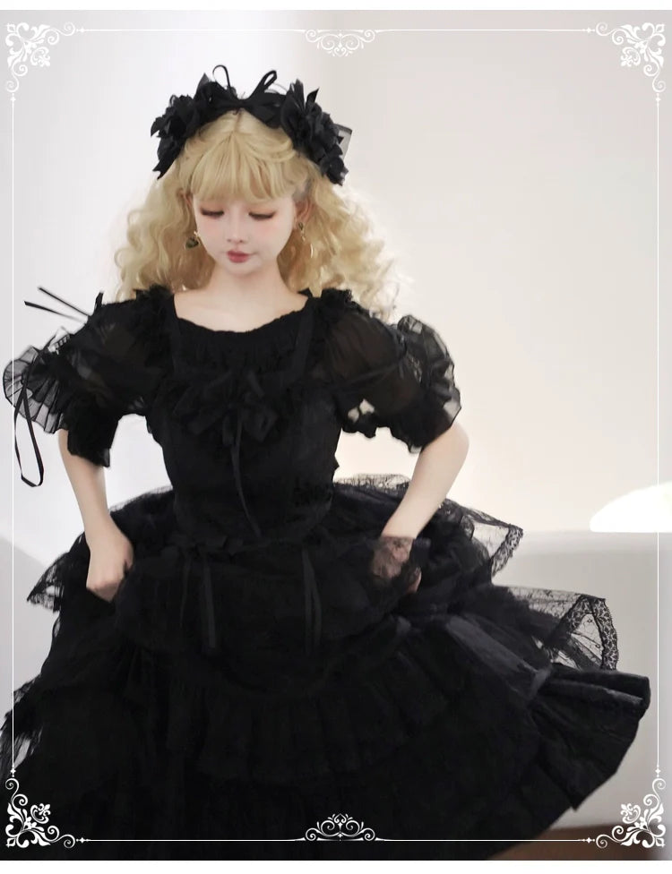 Classic Princess Lolita JSK Elegant Chiffon Top