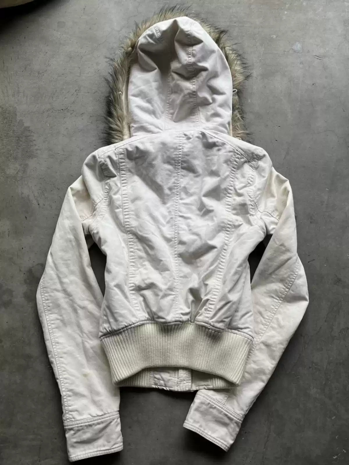 plush hooded jacket
