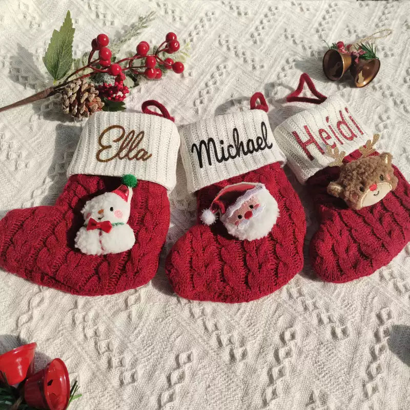 Customized name Christmas kids socks