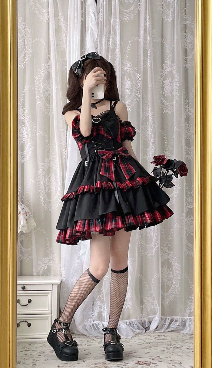 Little Spicy Plaid JSK Dress