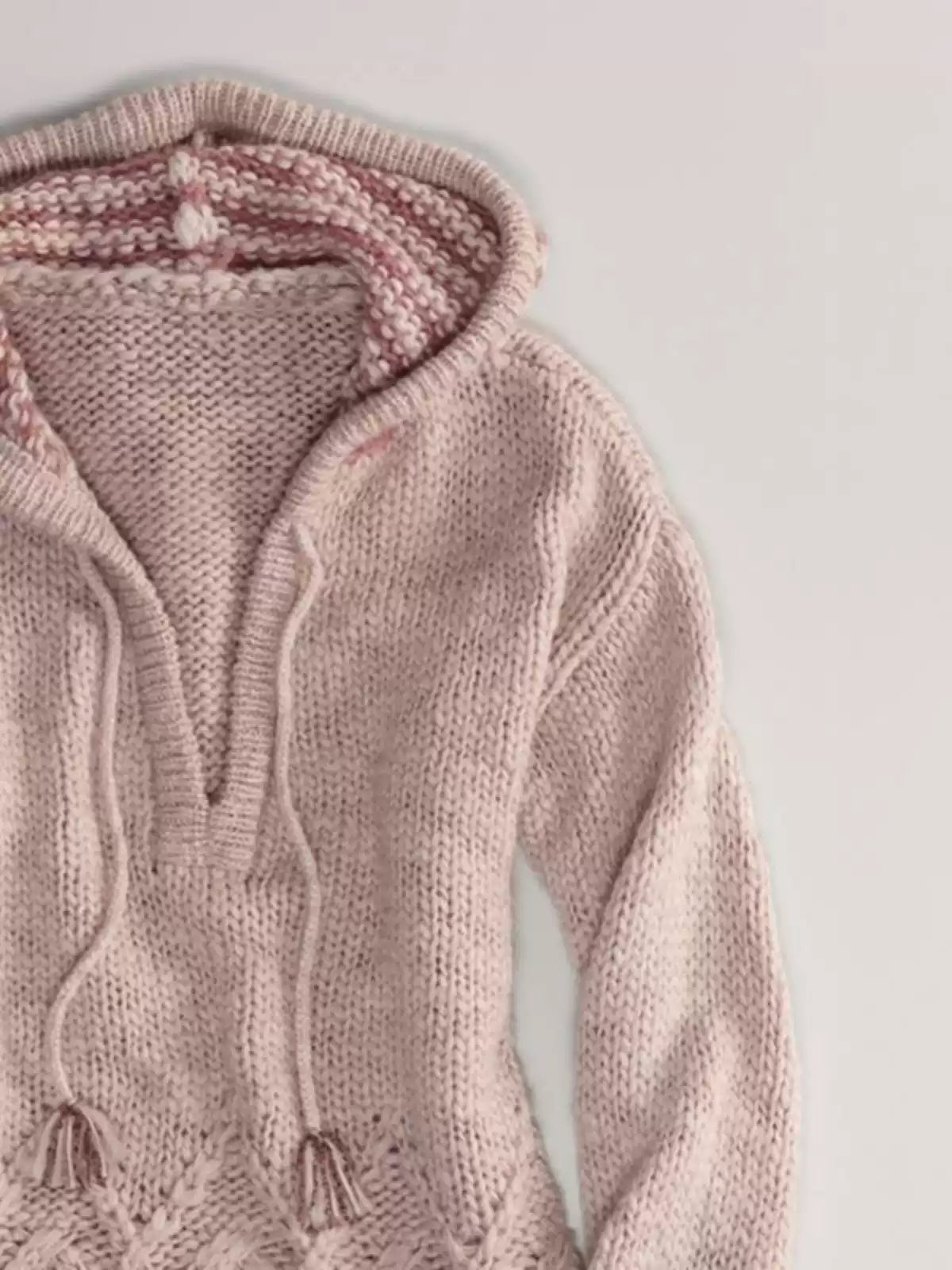 Retro Pink Hoodie Sweater