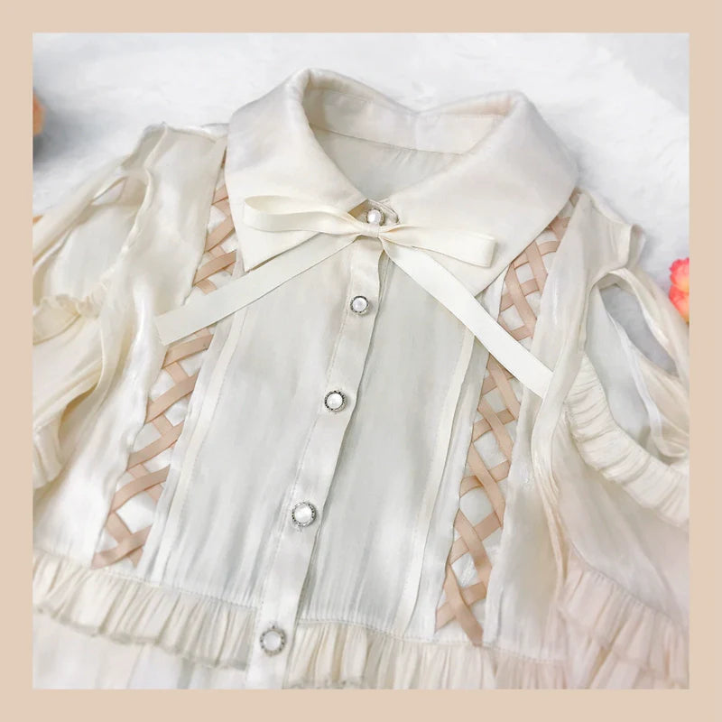Lolita Blouse Yuelong Poem Long Sleeve Inner Shirt