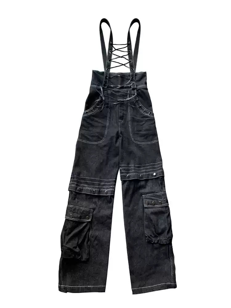 Retro deconstructed streets jeans