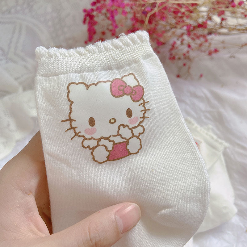 Sweet Dainty Character Socks Cat