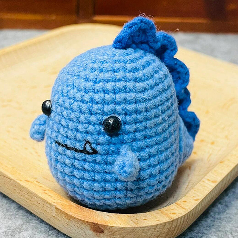 diy Little dinosaur wool pendant keychain