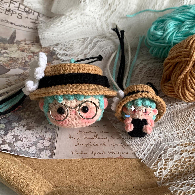 diy Wool hat boy doll