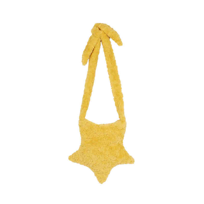 Y2K Star Shape Plush Bag