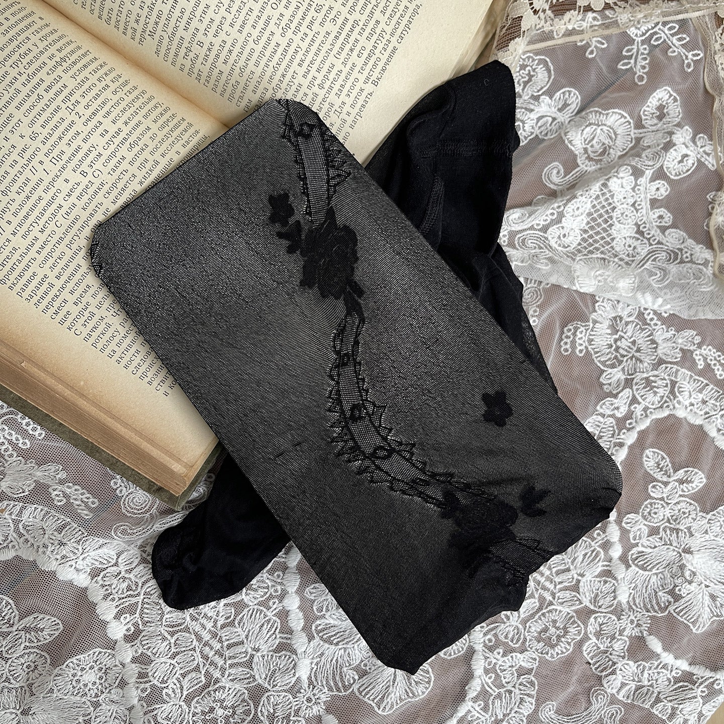 Dark Coquette Lace Stockings