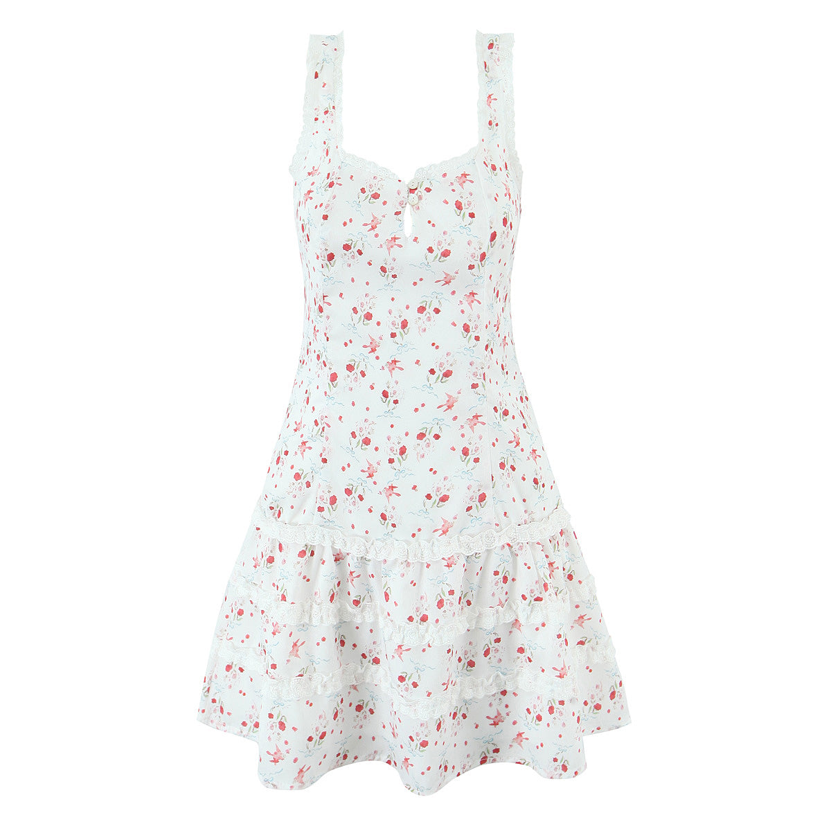French Chic Floral Lace Dress