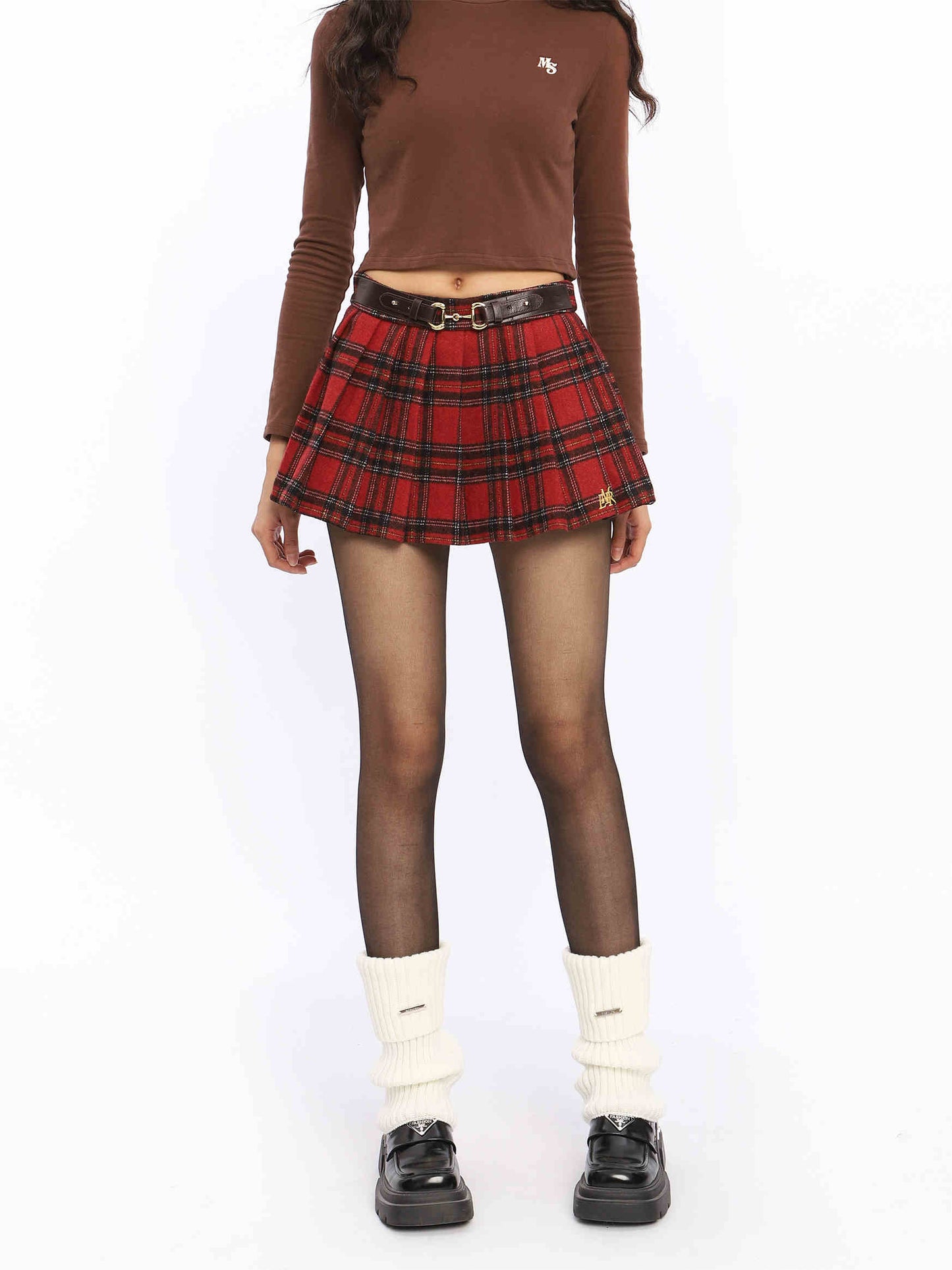 Preppy Classic Plaid A-line Skirt