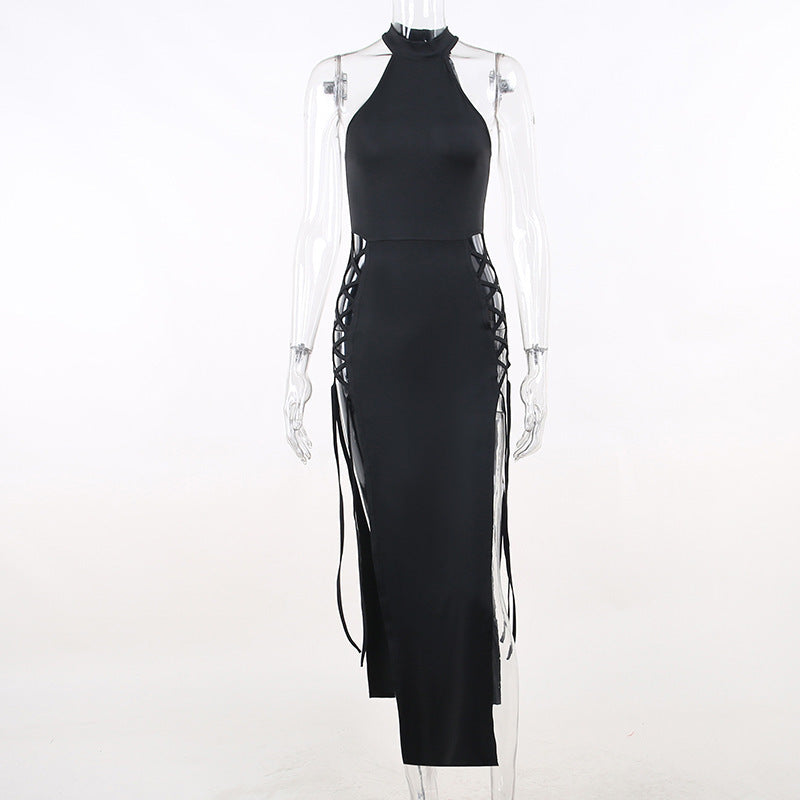 Goth Hollow Double Slit Dress