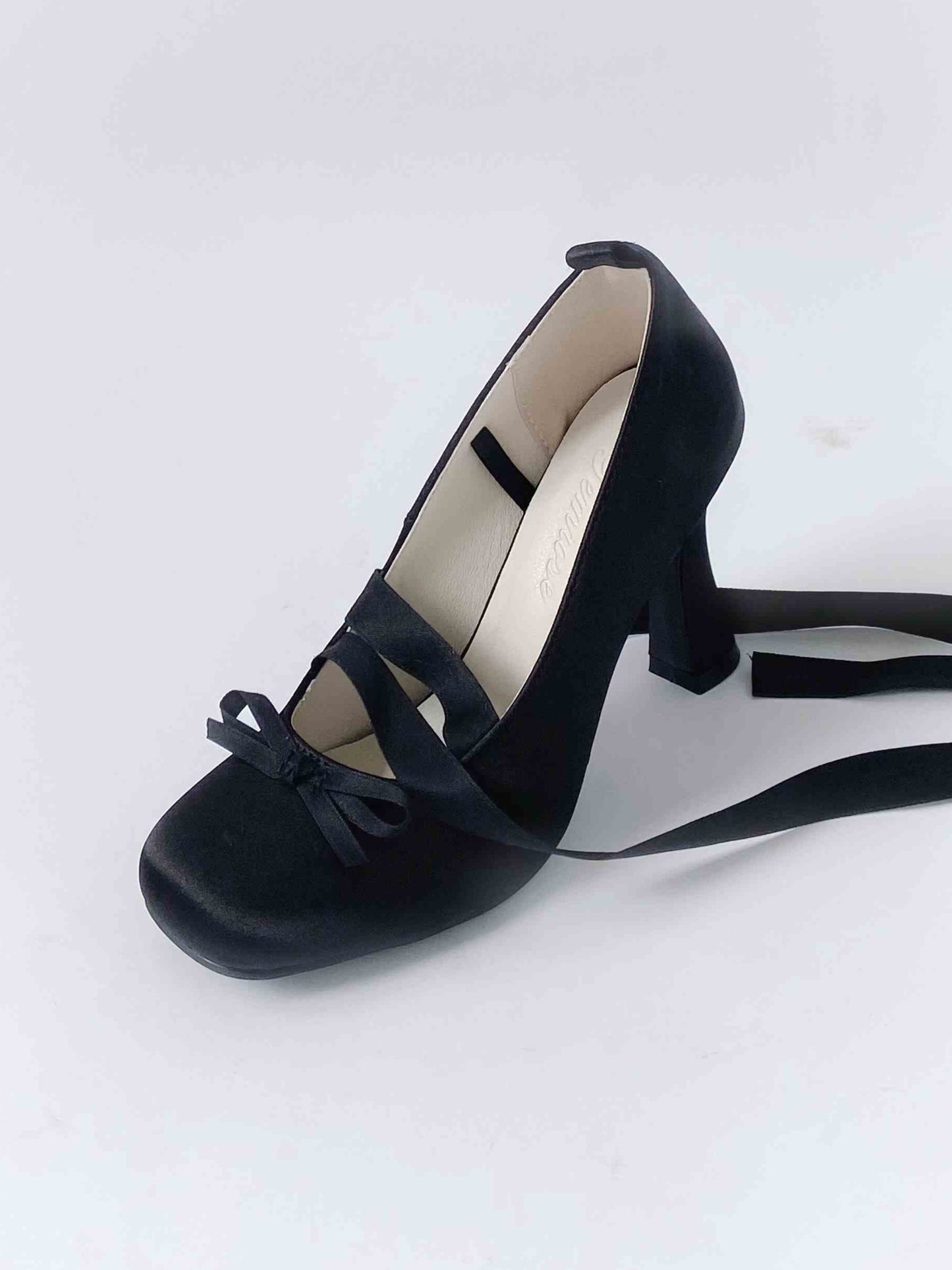 Ballet Satin High-heeled Shoes