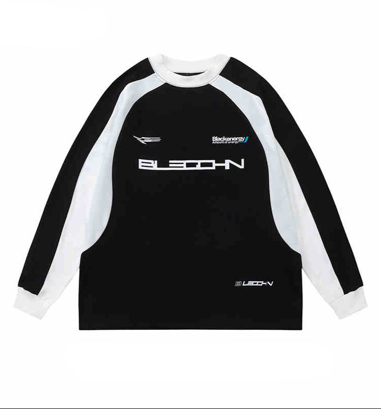 Acubi Raglan Sleeves Contrast Sweatshirt